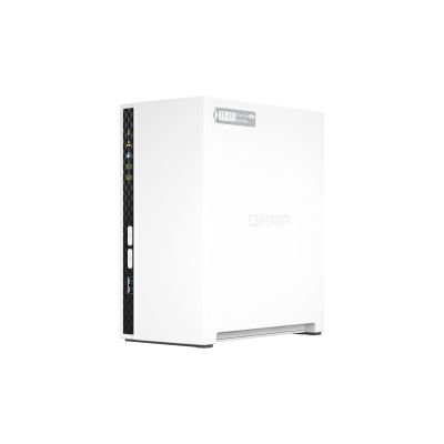 3. Qnap TS-233, Tower, 2 x 2.5"/3.5" SATA, ARM 2.0GHz Quad core, 2GB, 1 x 1GbE, External adapter (PSU)
