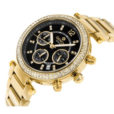 2. Giewont Sapphire Gold Black Women's Watch GW3380-B3