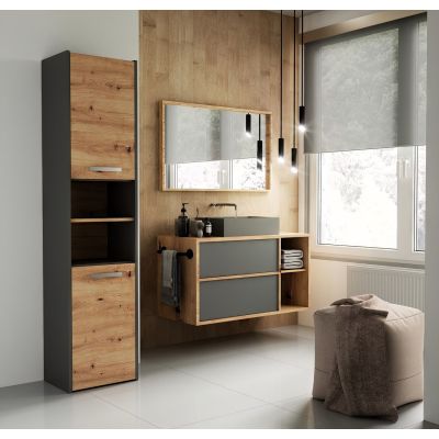 3. BATHROOM CABINET 40 ANTHRACITE/ARTISAN