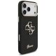 4. Guess Fixed Glitter Big 4G Metal Frame case for iPhone 17 Pro Max - black