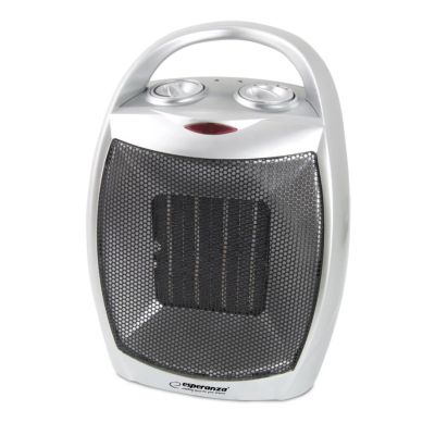 4. Esperanza EHH006 electric fan heater (1500W; 3 heating levels; black, silver)
