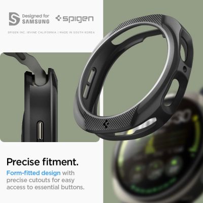 12. Spigen Liquid Air Case for Samsung Galaxy Watch 8 44mm - Matte Black