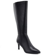Women's leather boots with a high heel, insulated, black Sergio Leone KZ-30-S