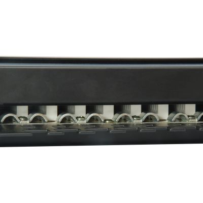 3. Equipment 19-inch patch panel 24xRJ45 Cat6 FTP 1U 250MHz RAL9005