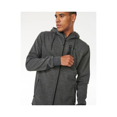 10. RIP CURL Anti Series Departed Zip Thru Sweatshirt Brown