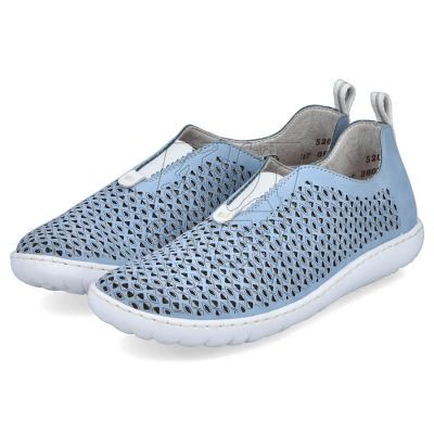 13. Comfortable openwork shoes Rieker W RKR653 blue