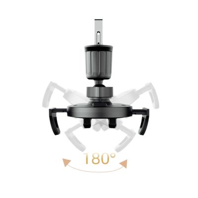 6. Dudao F2+ smartphone holder for the air vent with clamp - black