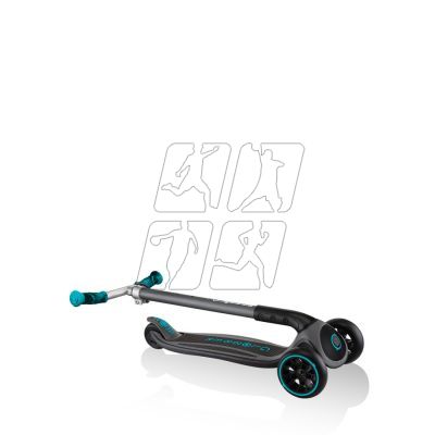 7. Globber Master Prime 3-wheel scooter / Black - Teal 664-105