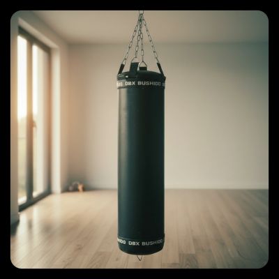 3. PREMIUM Punching Bag - SBRX Black - Empty - 130cm | DBX Bushido