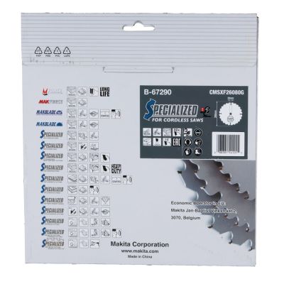 2. TCT disc Makita B-67240 260X2.15X30mm 10° T80 EFFICUT