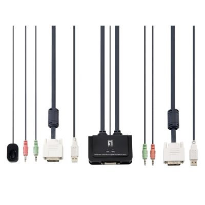 7. LevelOne KVM-0260 KVM Switch Black, Gray