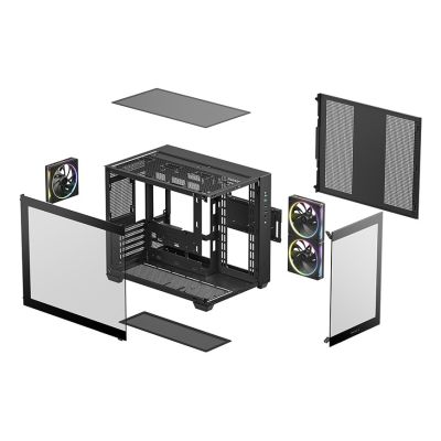 10. DeepCool CG330 3F Tower Black