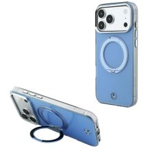 Mercedes with ring Stand and Iconic Logo MagSafe case for iPhone 18 Pro Max / 17 Pro Max - blue