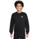 3. Nike Sportswear Club Fleece Kids' Sweatshirt Black FD3006 010