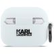 3. Karl Lagerfeld Silicone Karl Head 3D Case for AirPods Pro 3 - White