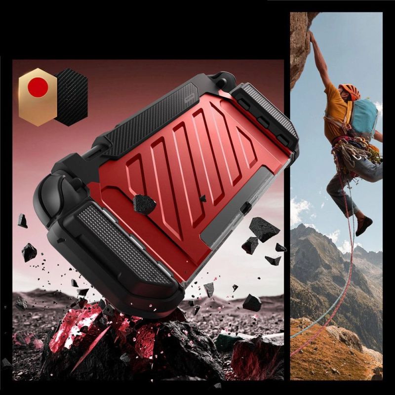 4. Supcase Unicorn Beetle Pro Case for Nintendo Switch 2 - Red and Black
