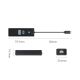 3. Orico PWCUR-C3 3-port USB hub 1x USB-A 3.0 1x USB-C 3.0 1x RJ45 Gigabit Ethernet 0.15 m - black