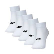 Men's socks 4F M480 5 pack white 4FWMM00USOCM480 10S