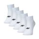 Men's socks 4F M480 5 pack white 4FWMM00USOCM480 10S