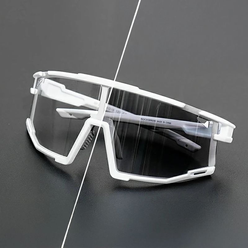 7. Rockbros SP258 ROAD TO SKY Photochromic Cycling Glasses - White