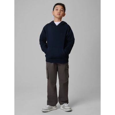 13. Boy's sweatshirt with hood, open, 4F 4FJWMM00TSWSM1860-31S