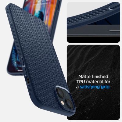 6. Spigen Liquid Air Case for iPhone 14 Plus - Blue