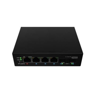 18. SWITCH LANBERG ILGE-4P-2S-90 LIGHT INDUSTRIAL POE 1XBT 3XAT 2XSFP DIN GIGABIT ETHERNET