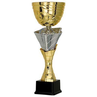 2. Gold and silver metal cup