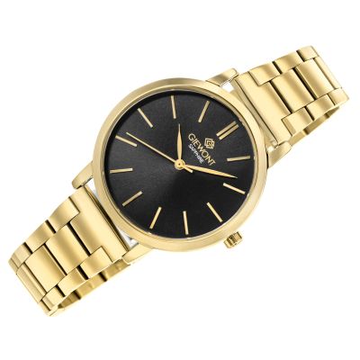 3. Giewont Sapphire Gold Black Women's Watch GW2360-B3