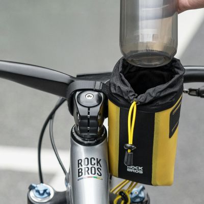 3. Rockbros AS-162 Waterproof Handlebar Bottle Bag - Yellow