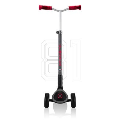 22. Globber Master Prime 3-wheel scooter / Black - New Red 664-102