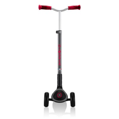 22. Globber Master Prime 3-Wheel Scooter / Black - New Red 664-102