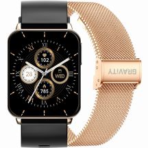 Smartwatch Gravity Rose Gold Black 2 Straps GT17-5