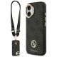 Guess 4G Strass Logo & Big Strap Metal Buttons MagSafe Case for iPhone 17 - Black