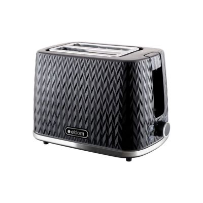 ELDOM NELE TOASTER, BREAD TRAY, BLACK TO265C
