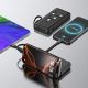 2. Wozinsky W11-B 10000mAh 10W Powerbank with Built-in Cables and Flashlight - Black
