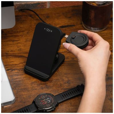 2. FIXED FIXPOS-GA-BK charger for mobile devices Smartwatch, Smartphone, Headphones Black USB Wireless charging Fast charging Internal