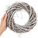 4. DECORATIVE WREATH 20 CM WHITE