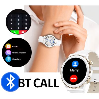 7. Rubicon RNCE92 PRO Women's Smartwatch White/2 x SMARUB171 Strap