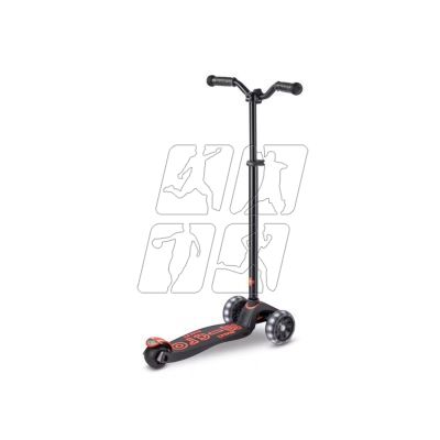 4. Maxi Micro Deluxe Pro LED Scooter Black Red