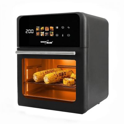 13. GREENBLUE FAT-FREE AIR FRYER, POWERFUL 1800W, CAPACITY 10L, 8 PROGRAMS, ACCESSORIES, TIMER GB950