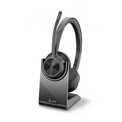 28. POLY Voyager 4320-M Microsoft Teams Certified Headset + BT700 Adapter + Charging Dock