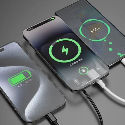 3. Dudao K14S Magnetic Power Bank 20W 5000mAh 1x USB-A 1x USB-C - Black