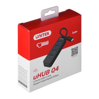5. UNITEK HUB USB-C 4XUSB-A 3.1, ACTIVE, 10W, H1117B