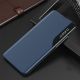 2. Eco Leather View Case elegant bookcase type case with kickstand for Samsung Galaxy A72 4G blue