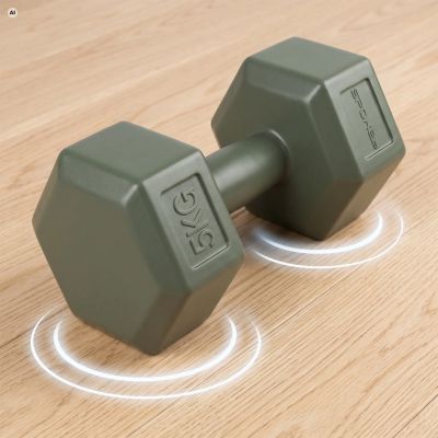 8. Dumbbell Set for Workouts, 2 x 5 kg Spokey MONSTER