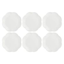 Set of 6 Villadeifiori Salad Plates - White, 23 cm