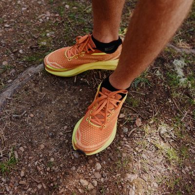 8. Merrell Morphlite trail shoes - melon/hiviz