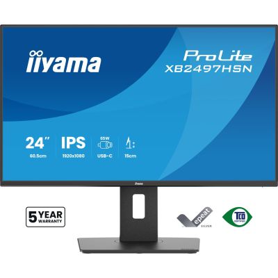 2. iiyama ProLite XB2497HSN-B1 computer monitor 60.5 cm (23.8") 1920 x 1080 px Full HD LED Black