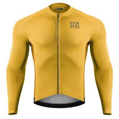 Rockbros 15120015025 ROAD TO SKY men's long sleeve cycling jersey L - yellow